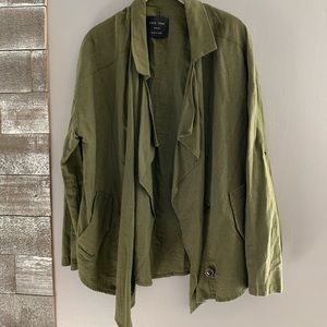 Love Tree Army Green Relaxed Blazer